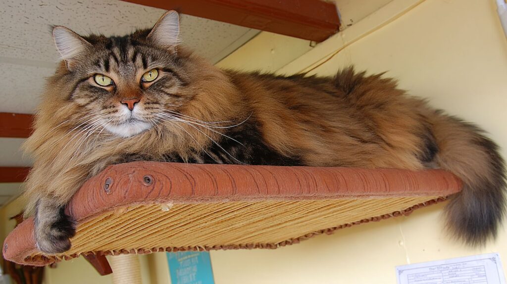 3. Best Overall: Heavy-Duty Tension-Mounted Cat Shelf