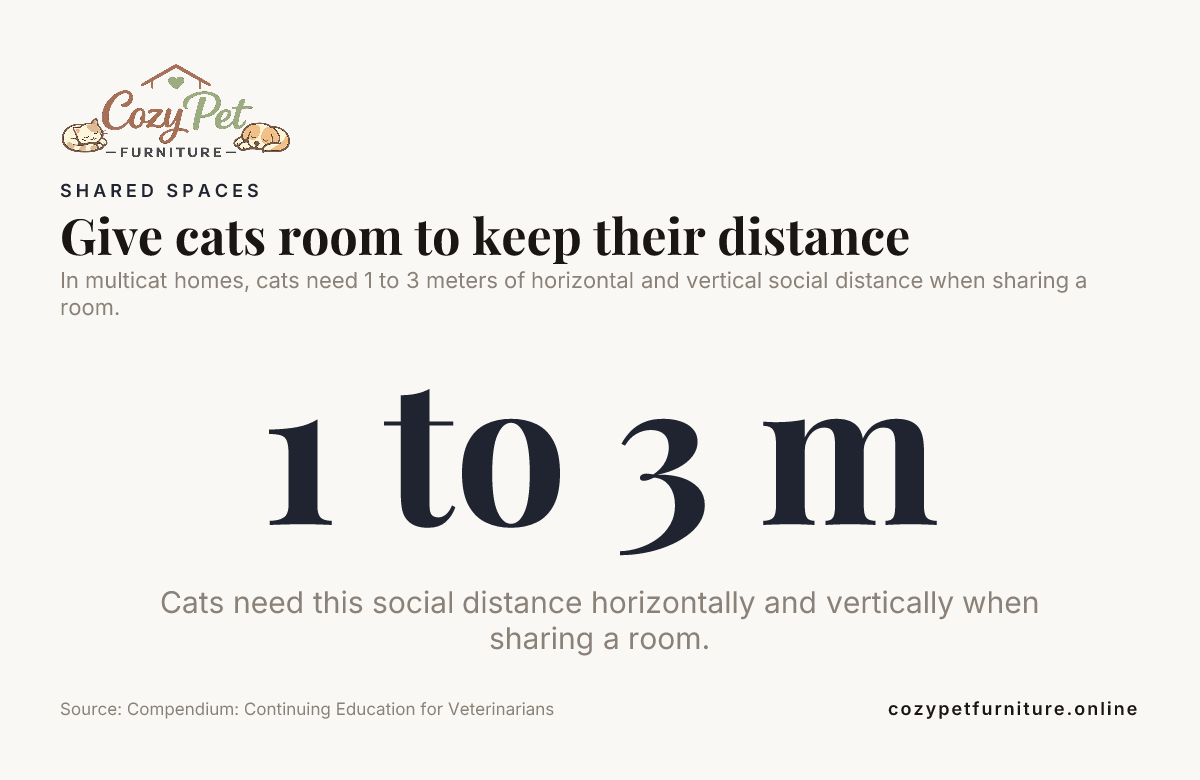 Data card: cat social distance in a shared room